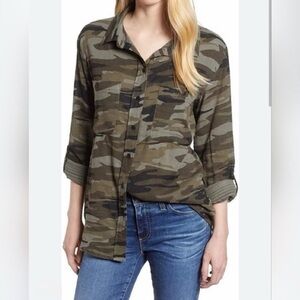 Sanctuary Camouflage Button-Up Shirt